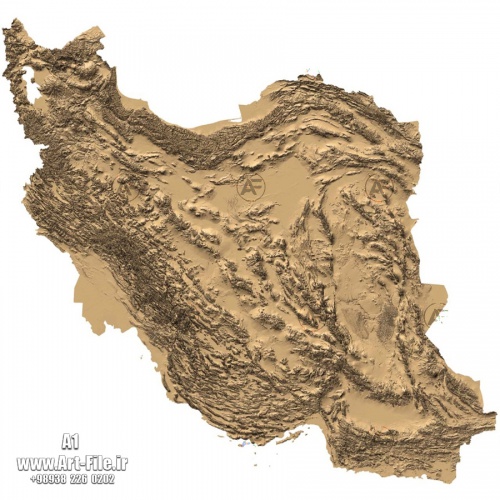 فروش فایل سه بعدی نقشه ایران A1
