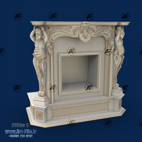 فروش فایل سه بعدی شومینه 3dSho8