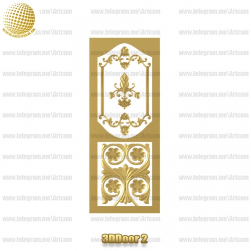 فروش فایل سه بعدی درب ورودی 3Ddoor2