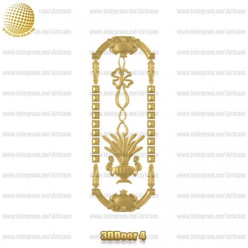 فروش فایل سه بعدی درب ورودی 3Ddoor4