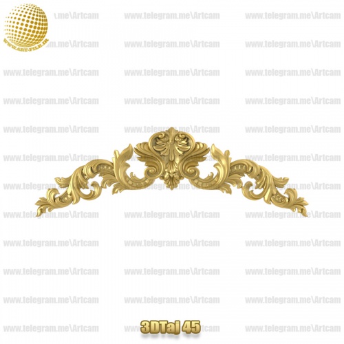 فروش فایل سه بعدی تاج و دکوری  3DTaj45