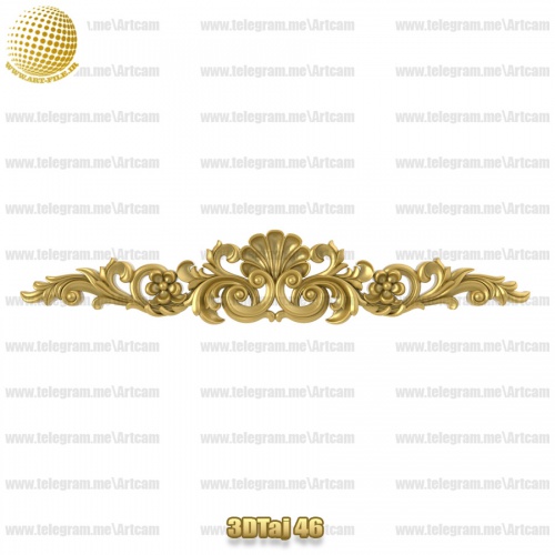 فروش فایل سه بعدی تاج و دکوری  3DTaj46