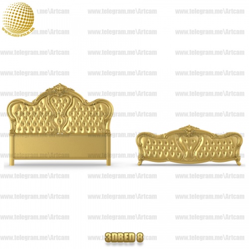 فروش فایل سه بعدی کله تخت  3DBED8