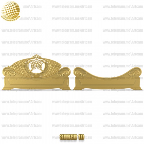 فروش فایل سه بعدی کله تخت  3DBED10
