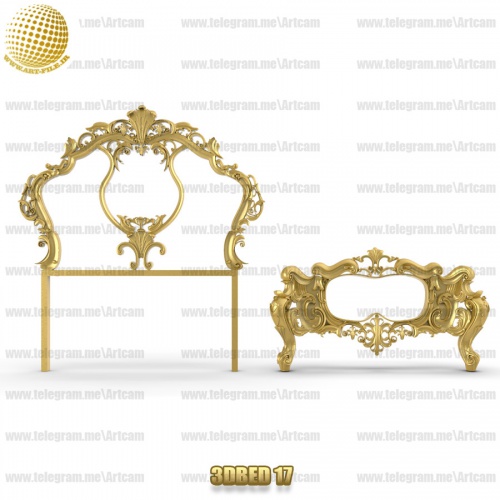 فروش فایل سه بعدی کله تخت 3DBED17
