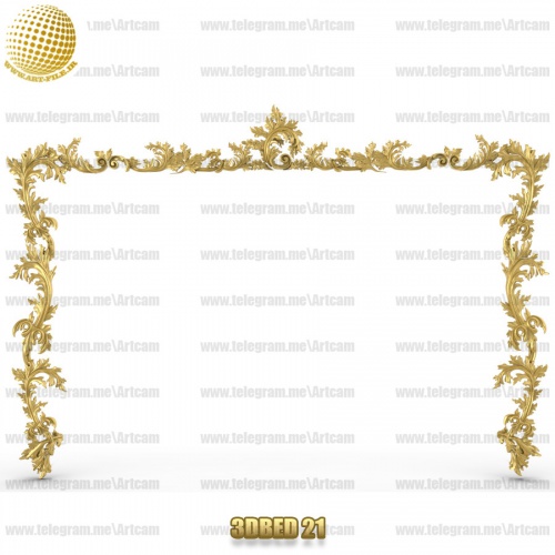 فروش فایل سه بعدی کله تخت 3DBED21