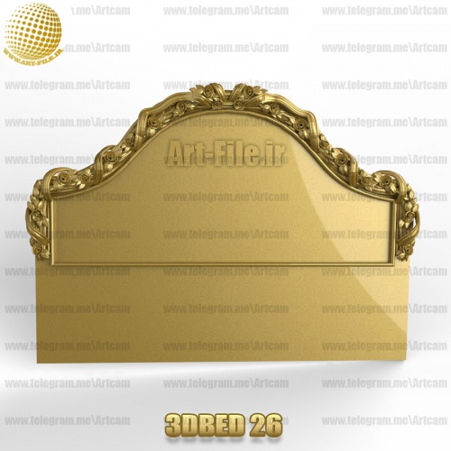 فروش فایل سه بعدی کله تخت 3DBED26