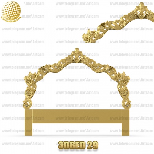 فروش فایل سه بعدی کله تخت 3DBED29