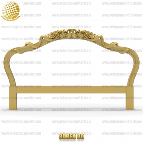 فروش فایل سه بعدی کله تخت 3DBED30