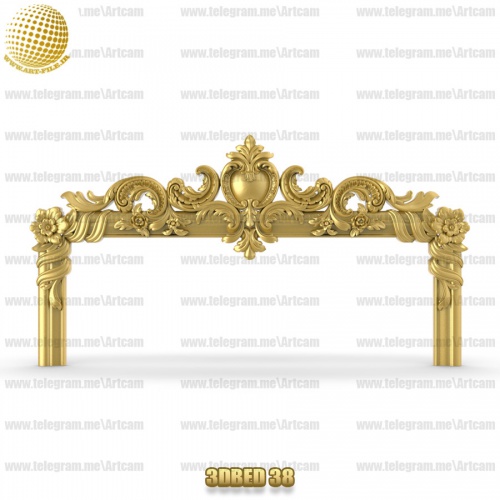 فروش فایل سه بعدی کله تخت 3DBED38