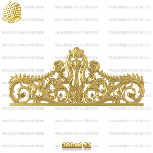 فروش فایل سه بعدی کله تخت 3DBED43