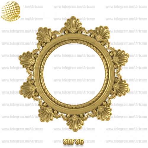 فروش فایل سه بعدی فریم و قاب آینه 3df35