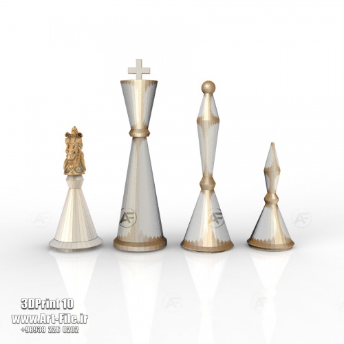 فروش فایل سه بعدی پرینتر سه بعدی مهره شطرنج 3Dprinter10