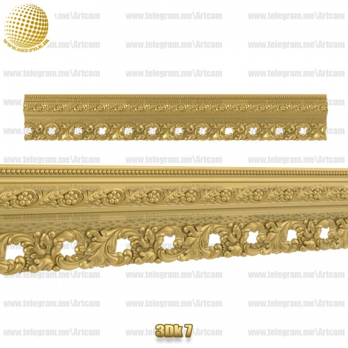 فروش فایل سه بعدی کتیبه و قرنیز 3dk7