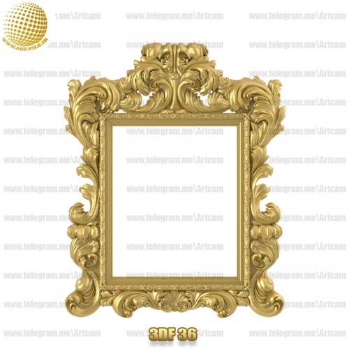 فروش فایل سه بعدی فریم و قاب آینه 3df36