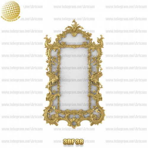 فروش فایل سه بعدی فریم و قاب آینه 3df38