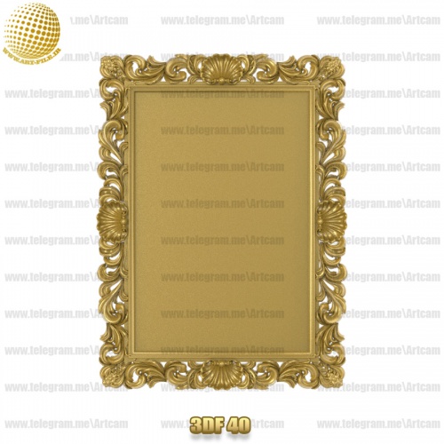 فروش فایل سه بعدی فریم و قاب آینه 3df40