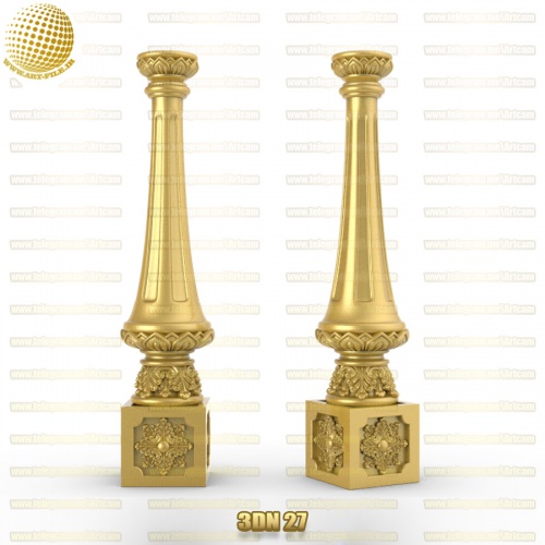  فروش فایل سه بعدی نرده راه پله 3dN27