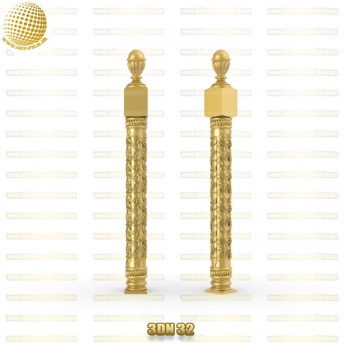 فروش فایل سه بعدی نرده راه پله 3dN32