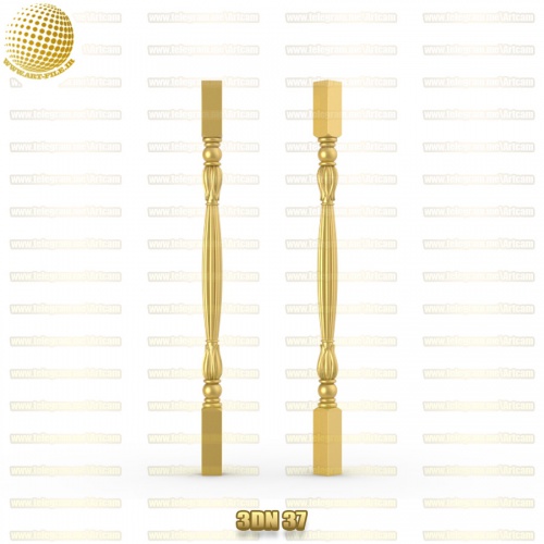 فروش فایل سه بعدی نرده راه پله 3dN37