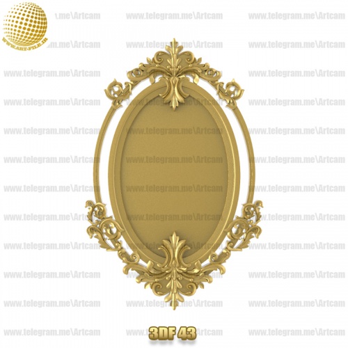 فروش فایل سه بعدی فریم و قاب آینه 3df43