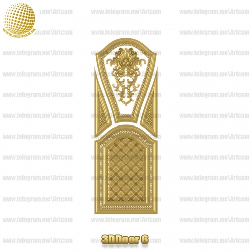 فروش فایل سه بعدی درب ورودی 3Ddoor6