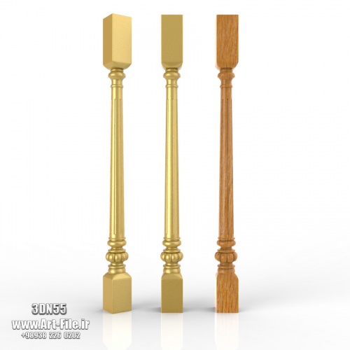 فروش فایل سه بعدی نرده راه پله 3dN55