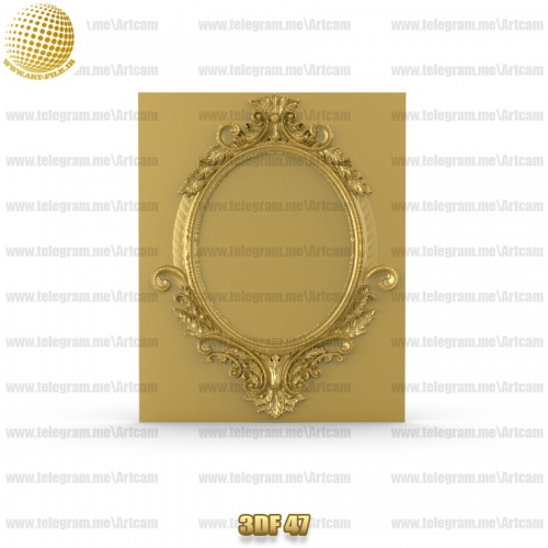 فروش فایل سه بعدی فریم و قاب آینه 3df47
