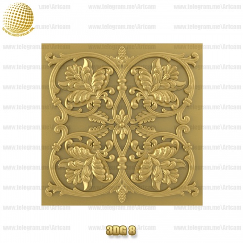 فروش فایل سه بعدی گل دکوری 3Dg8