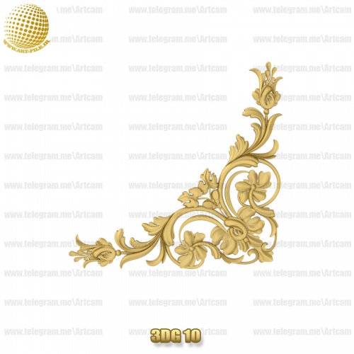 فروش فایل سه بعدی گل دکوری 3Dg10