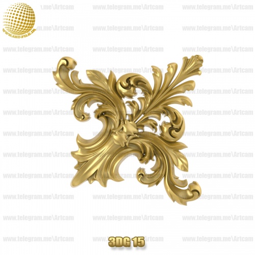 فروش فایل سه بعدی گل دکوری 3Dg15