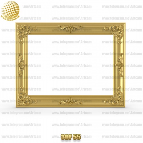 فروش فایل سه بعدی فریم و قاب آینه 3df55