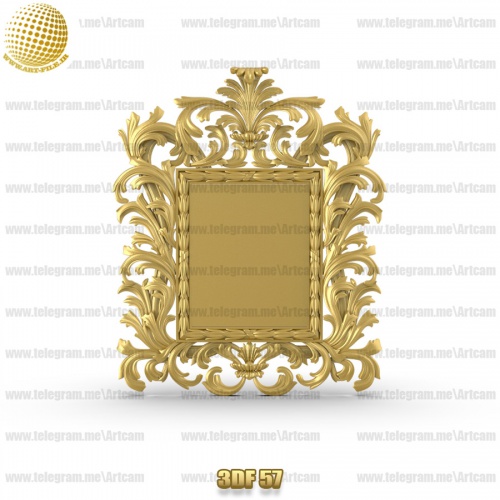 فروش فایل سه بعدی فریم و قاب آینه 3df57