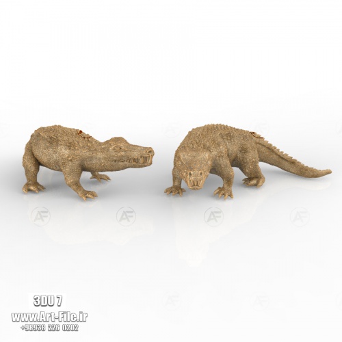 فروش فایل سه بعدی تمساح 3DU7