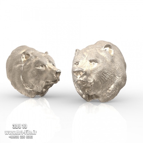 فروش فایل سه بعدی کله خرس 3DU10