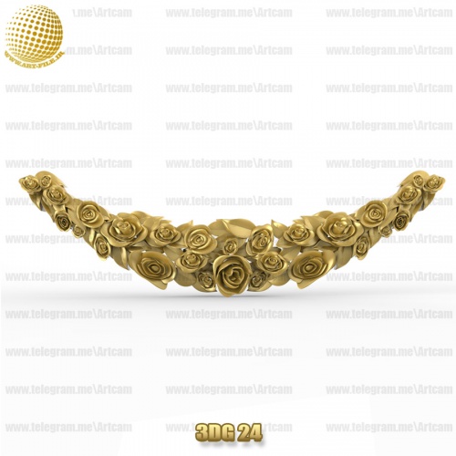 فروش فایل سه بعدی گل دکوری 3Dg24