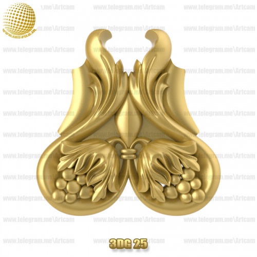 فروش فایل سه بعدی گل دکوری 3Dg25