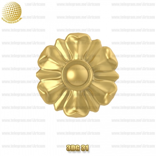 فروش فایل سه بعدی گل دکوری 3Dg31