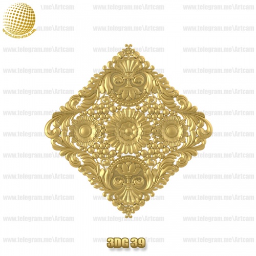 فروش فایل سه بعدی گل دکوری 3Dg39