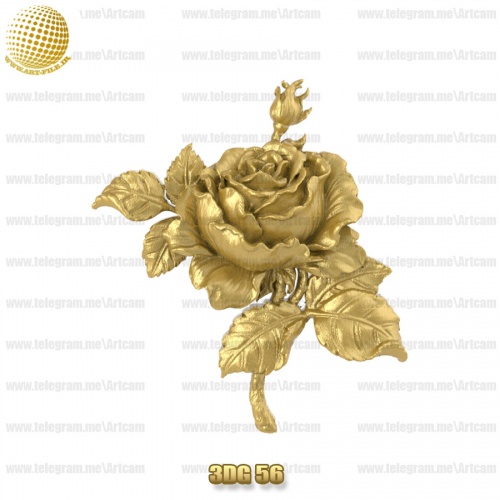فروش فایل سه بعدی گل دکوری 3Dg56