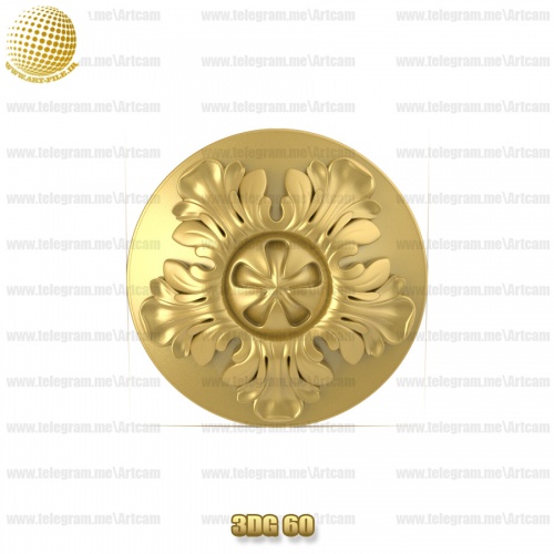 فروش فایل سه بعدی گل دکوری 3Dg60