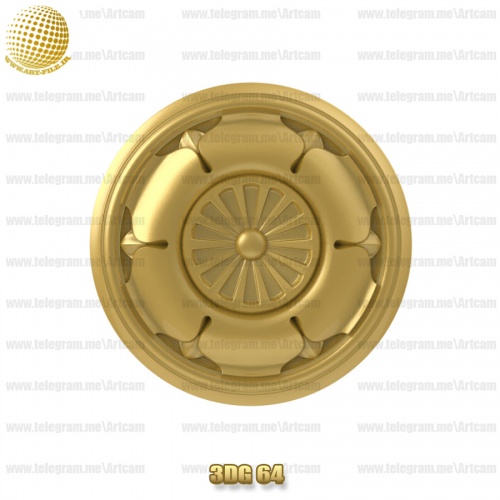 فروش فایل سه بعدی گل دکوری 3Dg64
