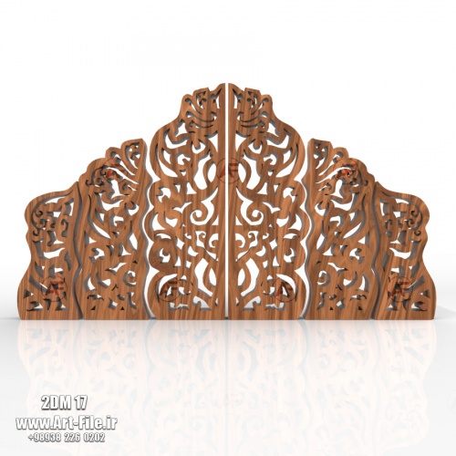 فروش فایل دوبعدی پنل  کلبه عروس ( مشبک ) 2DM17