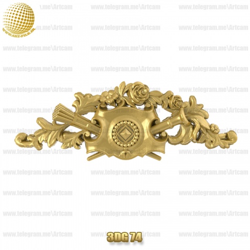 فروش فایل سه بعدی گل دکوری 3Dg74