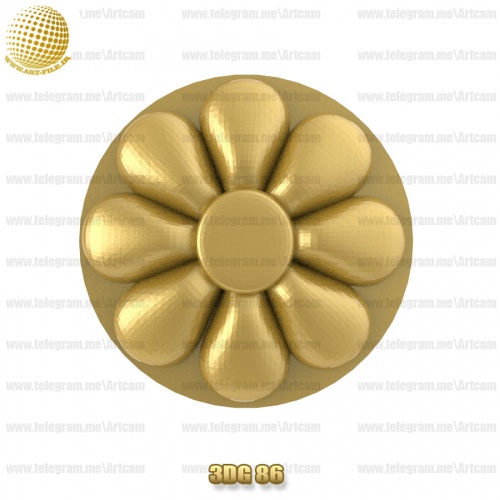 فروش فایل سه بعدی گل دکوری 3Dg86