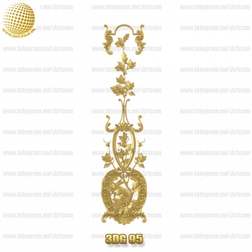 فروش فایل سه بعدی گل دکوری 3Dg95