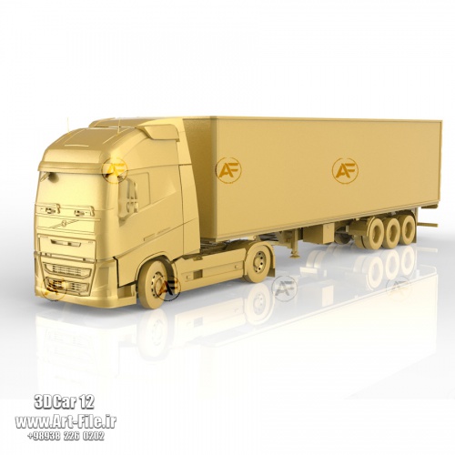 فروش فایل سه بعدی ماکت کامیون ولو کشنده 3DCar12 
