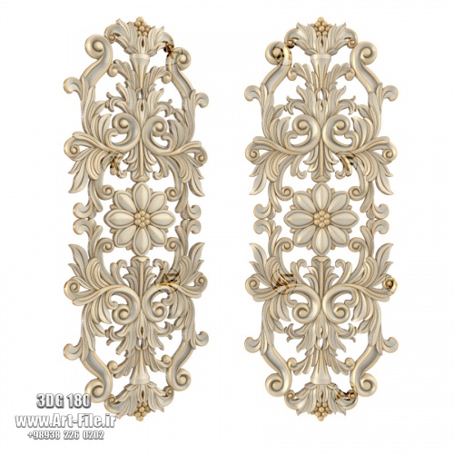 فروش فایل سه بعدی گل دکوری 3Dg180