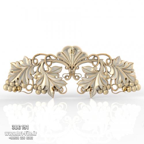 فروش فایل سه بعدی گل دکوری خوشه انگور 3Dg191