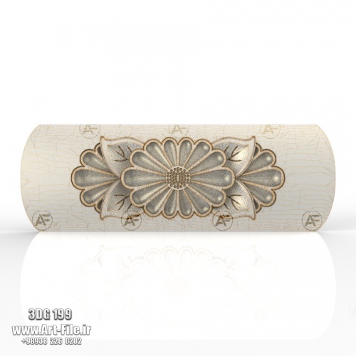 فروش فایل سه بعدی گل دکوری قید تخته نرد 3Dg199